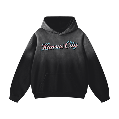 Trans Pride Heavyweight Sunfade Oversized Hoodie