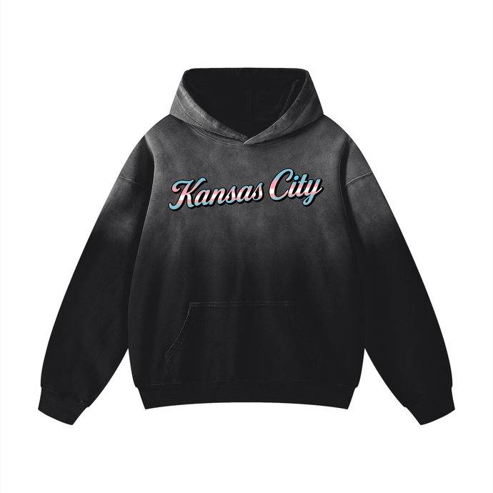 Trans Pride Heavyweight Sunfade Oversized Hoodie