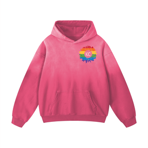 KC Gay Pride Heavyweight Sunfade Oversized Hoodie