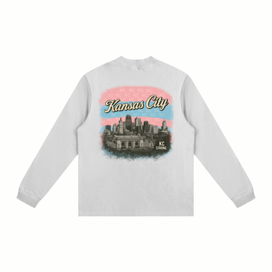 Trans Pride Essential Non-Shrink Mock Neck Sweatshirt