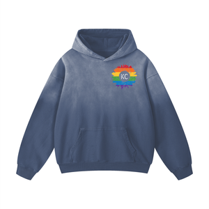 KC Gay Pride Heavyweight Sunfade Oversized Hoodie