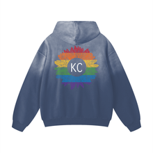 KC Gay Pride Heavyweight Sunfade Oversized Hoodie