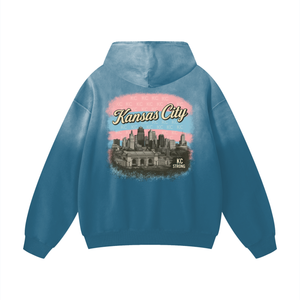 Trans Pride Heavyweight Sunfade Oversized Hoodie