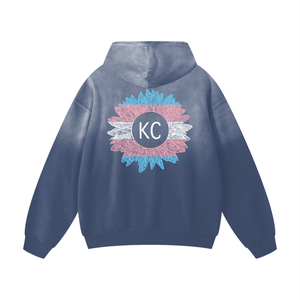 KC Trans Pride Heavyweight Sunfade Oversized Hoodie